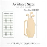 Size reference chart for GOLF BAG ICON