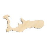 Laser-cut baltic birch silhouette of GRAND CAYMAN ISLAND SILHOUETTE