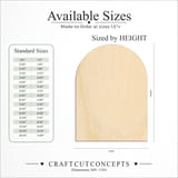 Size reference chart for GRAVE STONE