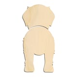 Laser-cut baltic birch silhouette of GREAT PYRENEES TWO PIECE BACK VIEW