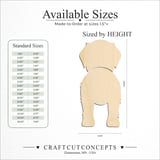 Size reference chart for GREAT PYRENEES TWO PIECE BACK VIEW