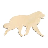 Laser-cut baltic birch silhouette of WALKING GREAT PYRENEES SILHOUETTE