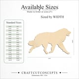 Size reference chart for WALKING GREAT PYRENEES SILHOUETTE