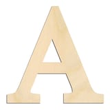 Laser-cut baltic birch silhouette of GREEK LETTER ALPHA