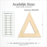 Size reference chart for GREEK LETTER DELTA