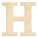 Laser-cut baltic birch silhouette of GREEK LETTER ETA