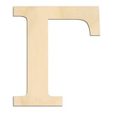 Laser-cut baltic birch silhouette of GREEK LETTER GAMMA