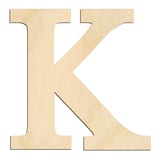 Laser-cut baltic birch silhouette of GREEK LETTER KAPPA