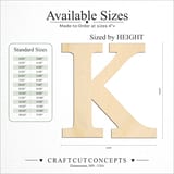 Size reference chart for GREEK LETTER KAPPA