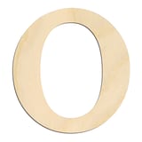 Laser-cut baltic birch silhouette of GREEK LETTER OMICRON