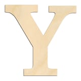 Laser-cut baltic birch silhouette of GREEK LETTER UPSILON