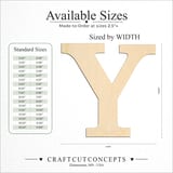 Size reference chart for GREEK LETTER UPSILON