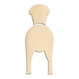 Laser-cut baltic birch silhouette of GREYHOUND TWO PIECE BACK VIEW