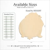 Size reference chart for GUINEA PIG