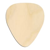 Laser-cut baltic birch silhouette of Guitar Pick