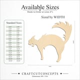 Size reference chart for HALLOWEEN CAT