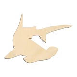 Laser-cut baltic birch silhouette of CLASSIC HAMMERHEAD SHARK