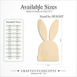 Size reference chart for HAT WITH BUNNY EARS