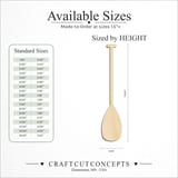 Size reference chart for HAWAIIAN CANOE OAR