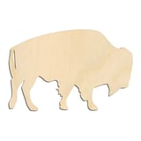 Laser-cut baltic birch silhouette of HEARD BUFFALO BISON