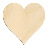 Laser-cut baltic birch silhouette of HEART
