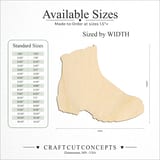 Size reference chart for HIKING BOOTS