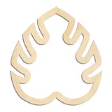 Laser-cut baltic birch silhouette of Monstera Leaf Cutout