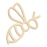 Laser-cut baltic birch silhouette of HORNET BEE
