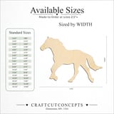 Size reference chart for HORSE CLASSIC RUNNING