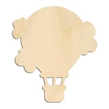 Laser-cut baltic birch silhouette of HOT AIR BALLOON SCALLOPED CANOPY