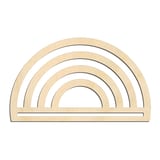 Laser-cut baltic birch silhouette of INVERT RAINBOW FOR YARN ART