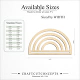 Size reference chart for INVERT RAINBOW FOR YARN ART