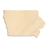 Laser-cut baltic birch silhouette of IOWA STATE CRAFT VARIANT