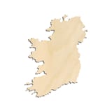 Laser-cut baltic birch silhouette of Ireland Silhouette
