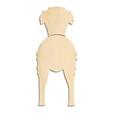 Laser-cut baltic birch silhouette of IRISH WOLFHOUND TWO PIECE BACK VIEW