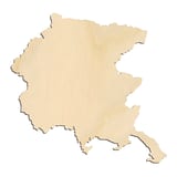 Laser-cut baltic birch silhouette of ITALY FRIULI VENEZIA GIULIA