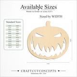 Size reference chart for JACK O LANTERN ANGRY HEAVY BROW
