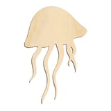 Laser-cut baltic birch silhouette of JELLY FISH CLASSIC