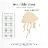 Size reference chart for JELLY FISH CLASSIC