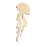 Laser-cut baltic birch silhouette of JELLY FISH CLASSIC