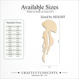 Size reference chart for JELLY FISH CLASSIC