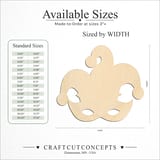 Size reference chart for Jester Mask