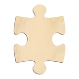 Laser-cut baltic birch silhouette of JIGSAW PUZZLE PIECE
