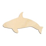Laser-cut baltic birch silhouette of KILLER WHALE ORCA