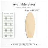 Size reference chart for KNEEBOARD