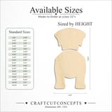 Size reference chart for KUVASZOK