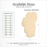 Size reference chart for LAKE TAHOE SILHOUETTE