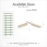 Size reference chart for LAUREL BRANCH BOTTOM ACCENT
