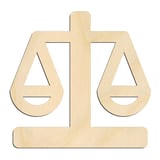 Laser-cut baltic birch silhouette of LEGAL SCALE