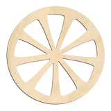 Laser-cut baltic birch silhouette of LEMON SLICE